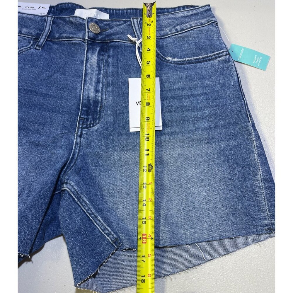 Vervet Blue Womens  Size 16W Cortney Stretch Mom Shorts - Picture 5 of 9